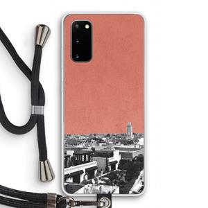 CaseCompany Marrakech Skyline : Samsung Galaxy S20 Transparant Hoesje met koord