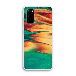 CaseCompany Green Inferno: Samsung Galaxy S20 Transparant Hoesje