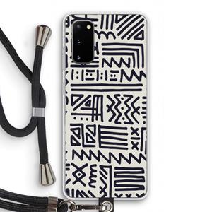CaseCompany Marrakech print: Samsung Galaxy S20 Transparant Hoesje met koord