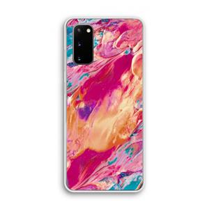 CaseCompany Pastel Echoes: Samsung Galaxy S20 Transparant Hoesje
