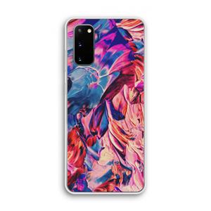 CaseCompany Pink Orchard: Samsung Galaxy S20 Transparant Hoesje