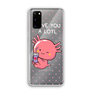 CaseCompany Love You A Lotl: Samsung Galaxy S20 Transparant Hoesje