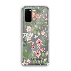 CaseCompany Botanical sweet flower heaven: Samsung Galaxy S20 Transparant Hoesje