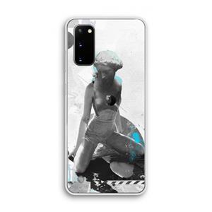 CaseCompany I will not feel a thing: Samsung Galaxy S20 Transparant Hoesje