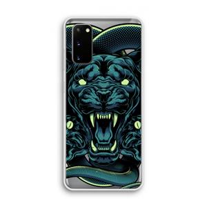 CaseCompany Cougar and Vipers: Samsung Galaxy S20 Transparant Hoesje