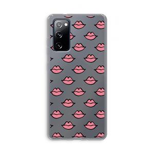CaseCompany Lipjes: Samsung Galaxy S20 FE / S20 FE 5G Transparant Hoesje