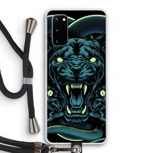 CaseCompany Cougar and Vipers: Samsung Galaxy S20 Transparant Hoesje met koord