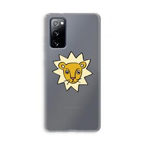 CaseCompany Kleine leeuw: Samsung Galaxy S20 FE / S20 FE 5G Transparant Hoesje