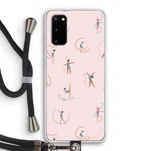 CaseCompany Dancing #3: Samsung Galaxy S20 Transparant Hoesje met koord