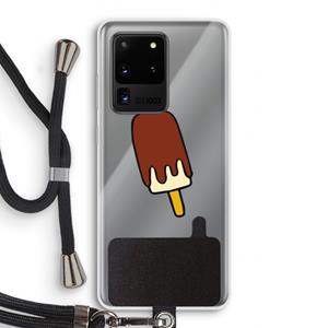 CaseCompany Frisco: Samsung Galaxy S20 Ultra Transparant Hoesje met koord