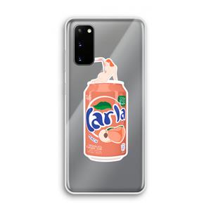 CaseCompany S(peach)less: Samsung Galaxy S20 Transparant Hoesje