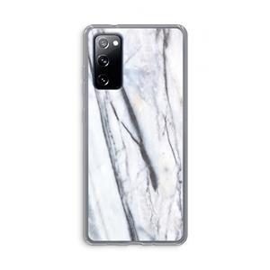 CaseCompany Gestreepte marmer: Samsung Galaxy S20 FE / S20 FE 5G Transparant Hoesje
