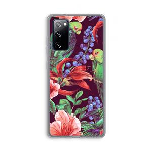 CaseCompany Papegaaien: Samsung Galaxy S20 FE / S20 FE 5G Transparant Hoesje