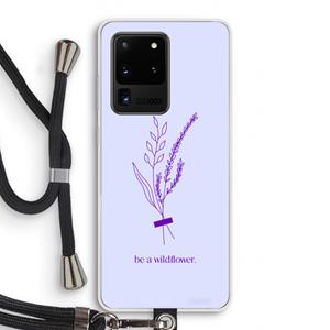 CaseCompany Be a wildflower: Samsung Galaxy S20 Ultra Transparant Hoesje met koord