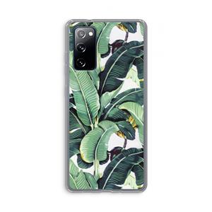 CaseCompany Bananenbladeren: Samsung Galaxy S20 FE / S20 FE 5G Transparant Hoesje