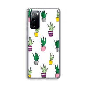 CaseCompany Sanseveria: Samsung Galaxy S20 FE / S20 FE 5G Transparant Hoesje