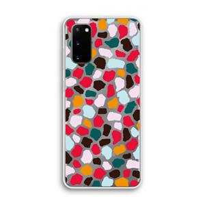 CaseCompany Colored Giraffe: Samsung Galaxy S20 Transparant Hoesje