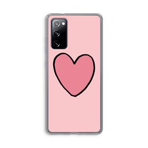 CaseCompany Hartje: Samsung Galaxy S20 FE / S20 FE 5G Transparant Hoesje