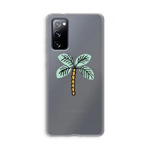 CaseCompany Palmboom: Samsung Galaxy S20 FE / S20 FE 5G Transparant Hoesje