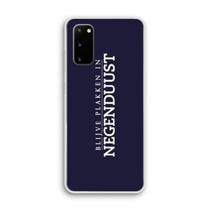 CaseCompany Blijve plakken in Negenduust: Samsung Galaxy S20 Transparant Hoesje