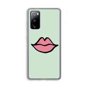 CaseCompany Kusje: Samsung Galaxy S20 FE / S20 FE 5G Transparant Hoesje