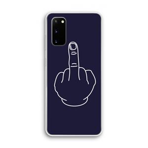 CaseCompany F**k U: Samsung Galaxy S20 Transparant Hoesje