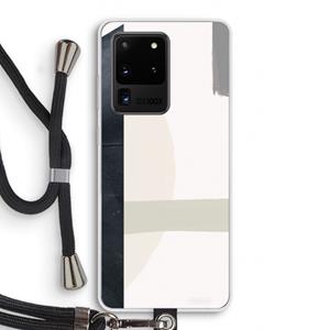 CaseCompany Baca: Samsung Galaxy S20 Ultra Transparant Hoesje met koord