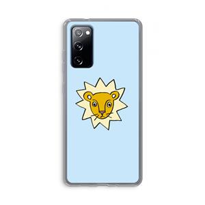 CaseCompany Kleine leeuw: Samsung Galaxy S20 FE / S20 FE 5G Transparant Hoesje