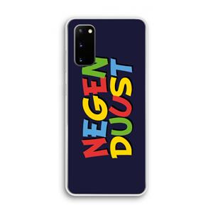 CaseCompany 90's One: Samsung Galaxy S20 Transparant Hoesje