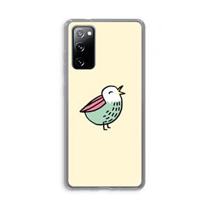 CaseCompany Birdy: Samsung Galaxy S20 FE / S20 FE 5G Transparant Hoesje