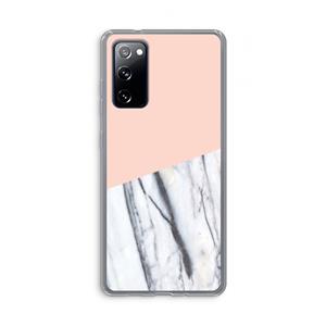 CaseCompany A touch of peach: Samsung Galaxy S20 FE / S20 FE 5G Transparant Hoesje