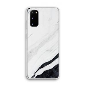 CaseCompany Elegante marmer: Samsung Galaxy S20 Transparant Hoesje