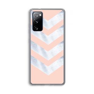 CaseCompany Marmeren pijlen: Samsung Galaxy S20 FE / S20 FE 5G Transparant Hoesje