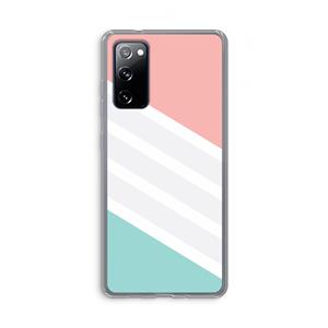 CaseCompany Strepen pastel: Samsung Galaxy S20 FE / S20 FE 5G Transparant Hoesje