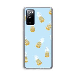 CaseCompany Ananasjes: Samsung Galaxy S20 FE / S20 FE 5G Transparant Hoesje