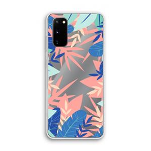 CaseCompany Tropisch: Samsung Galaxy S20 Transparant Hoesje