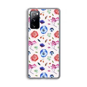 CaseCompany Bloemetjes: Samsung Galaxy S20 FE / S20 FE 5G Transparant Hoesje