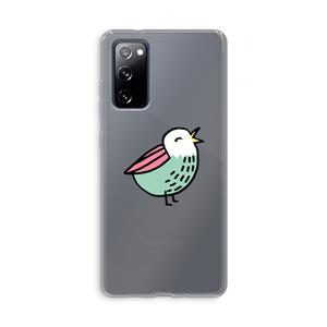 CaseCompany Birdy: Samsung Galaxy S20 FE / S20 FE 5G Transparant Hoesje