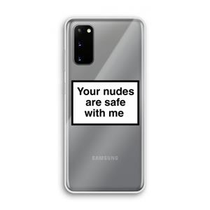 CaseCompany Safe with me: Samsung Galaxy S20 Transparant Hoesje