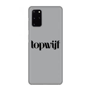 CaseCompany Topwijf Grijs Zwart: Volledig geprint Samsung Galaxy S20 Plus Hoesje