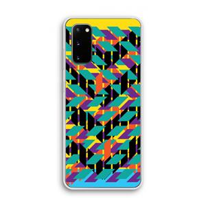 CaseCompany Skew Bee 1: Samsung Galaxy S20 Transparant Hoesje