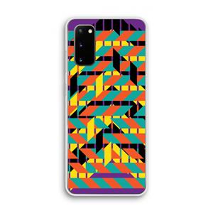 CaseCompany Skew Bee 2: Samsung Galaxy S20 Transparant Hoesje