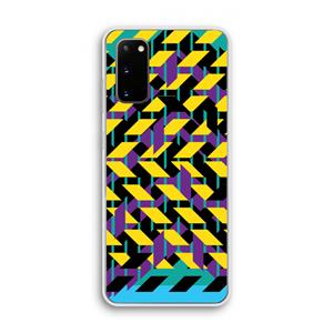 CaseCompany Skew Bee 3: Samsung Galaxy S20 Transparant Hoesje
