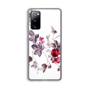 CaseCompany Mooie bloemen: Samsung Galaxy S20 FE / S20 FE 5G Transparant Hoesje