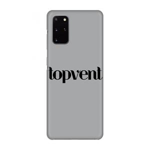 CaseCompany Topvent Grijs Zwart: Volledig geprint Samsung Galaxy S20 Plus Hoesje