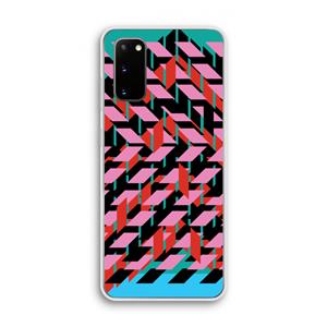 CaseCompany Skew Blush 2: Samsung Galaxy S20 Transparant Hoesje