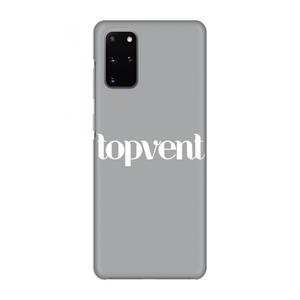CaseCompany Topvent Grijs Wit: Volledig geprint Samsung Galaxy S20 Plus Hoesje