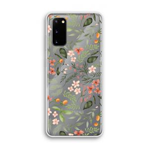CaseCompany Sweet little flowers: Samsung Galaxy S20 Transparant Hoesje