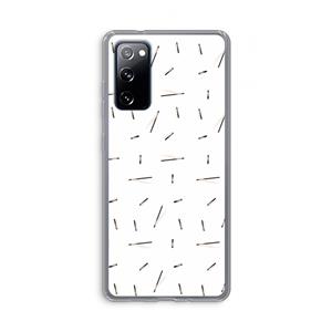 CaseCompany Hipster stripes: Samsung Galaxy S20 FE / S20 FE 5G Transparant Hoesje