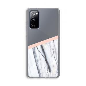 CaseCompany A touch of peach: Samsung Galaxy S20 FE / S20 FE 5G Transparant Hoesje